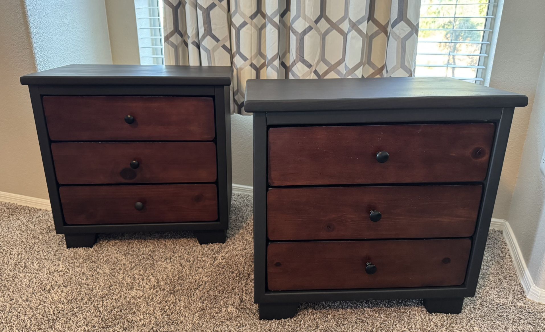 Wood Nightstands / End Tables (2)