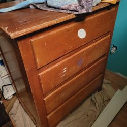Wood Chest Of Drawer 50.00