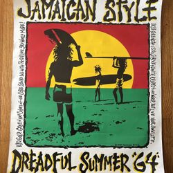 Vintage Jamaican Style Dreadful Summer ‘64 Poster