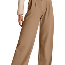 brown wide leg pants