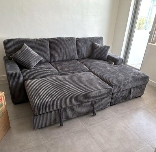 Sleeper Sectional Sofa Bed Pull Out Sleeper Couch New