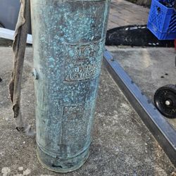 Antique fire extinguisher flying around