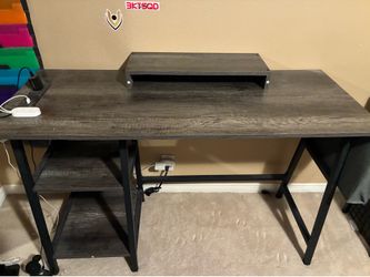 Lightly used black desk