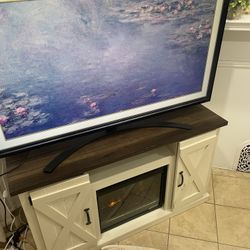 Fireplace Tv Stand! Holds Up To 55in TV