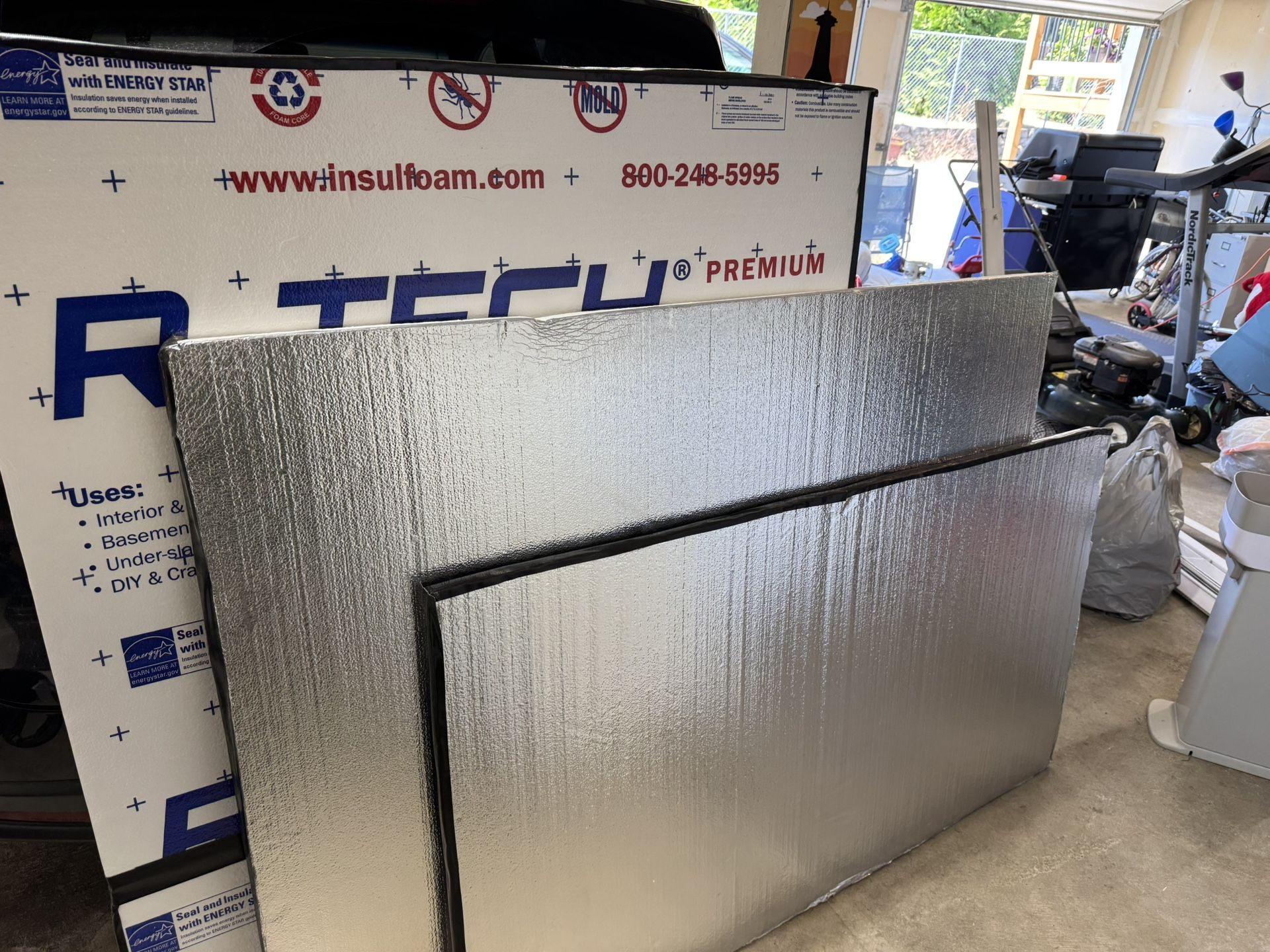 3 Sheets 1 Inch Heavy Duty Foam Insulation Board