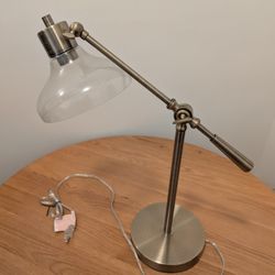 task lamp in brass