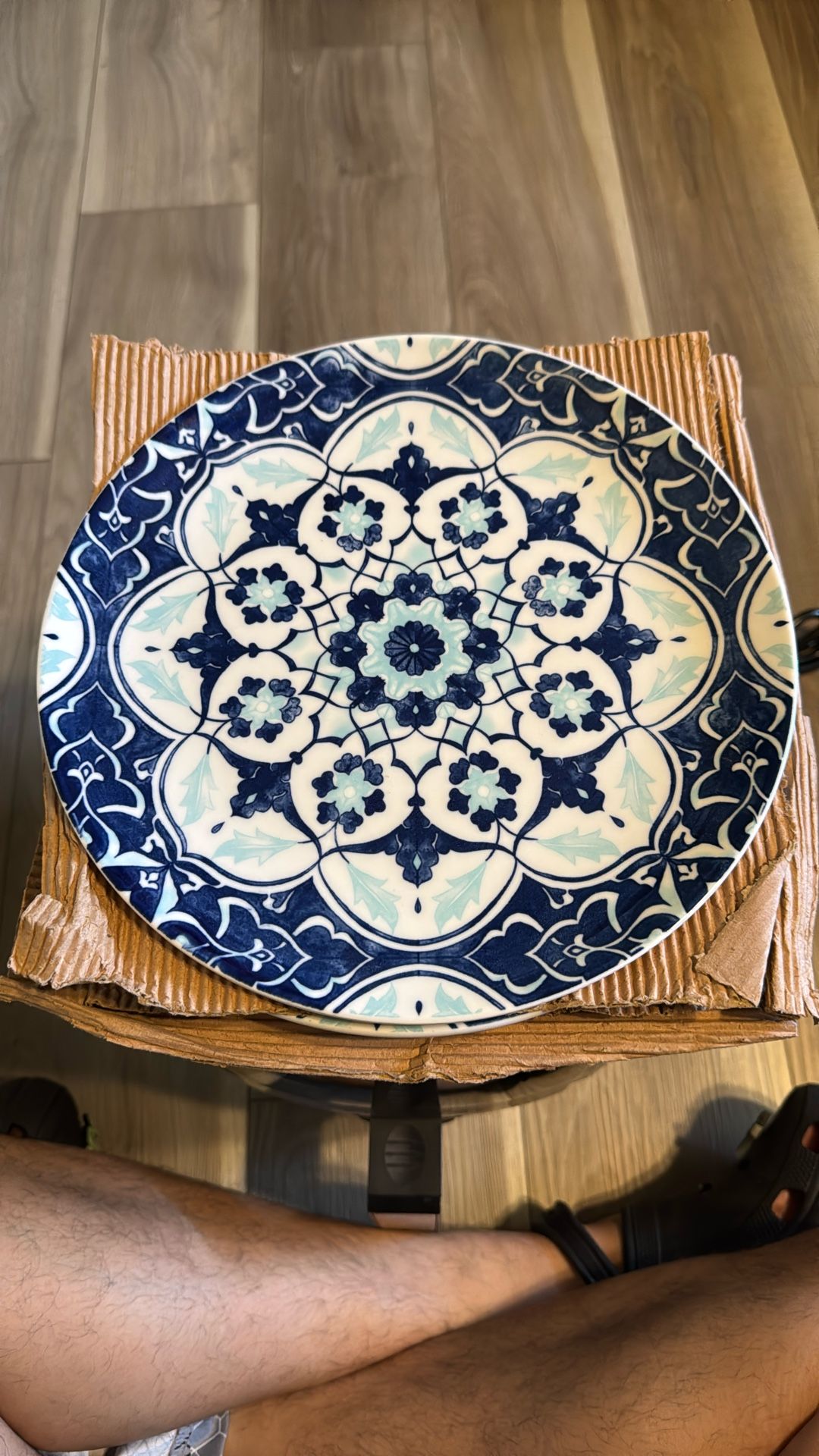 Hand Glazed Porcelain Plates 10.5”