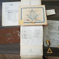 Freemason/Knights Templar/Masonic Memorabilia 