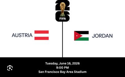 World Cup M20 - Austria vs Jordan - Tuesday June 16 @ 9pm