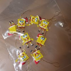 Sponge Bob 8 Tiny Tree Ornaments  