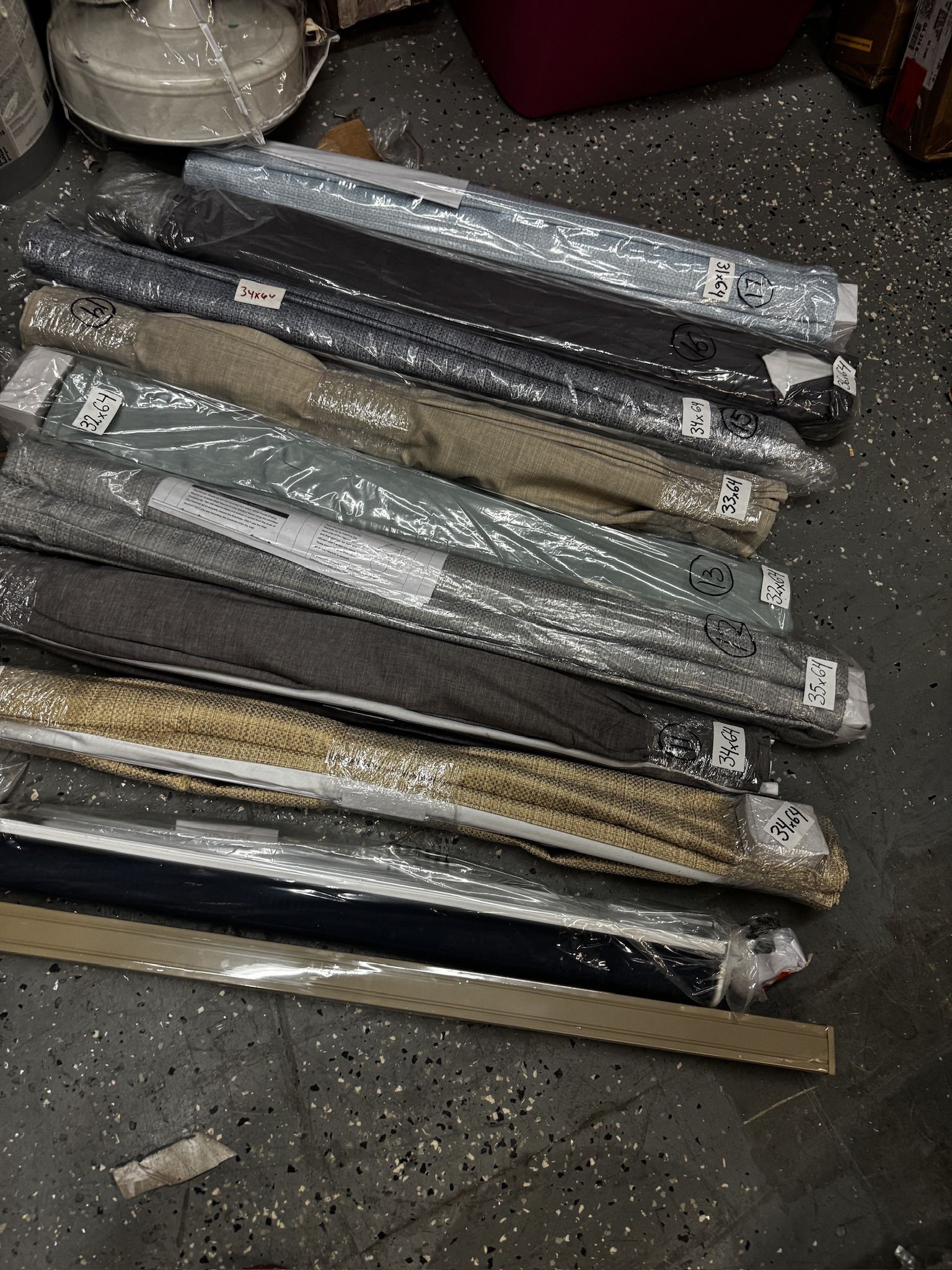 Fabric Roman Shades /$10 Each Sold As Is