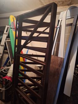 Mahogany Futon Frame With Headboard