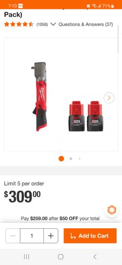 Firm Price🛑 FUEL 3/8" Right Angle Impact Wrench With 1.5 Ah Batt&Charger Used like precio firme🛑