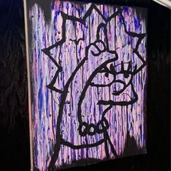 Lisa Simpson Custom Drop Art Painting 16x20