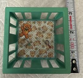vintage 1970s Fisher-Price Little People playpen from the #761 Nursery Set.