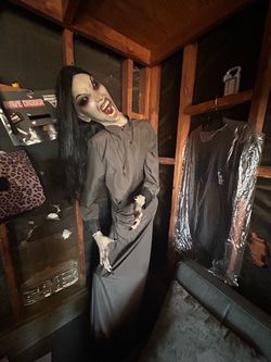 Life-Size Vampire Witch Halloween Animatronic Prop