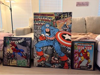 superhero paintings