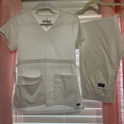 White Scrub Set