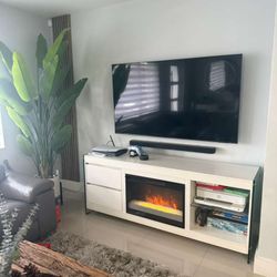 Modern Fireplace TV Stand