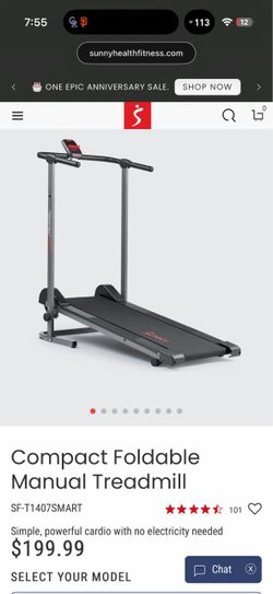 Foldable manual walking pad treadmill