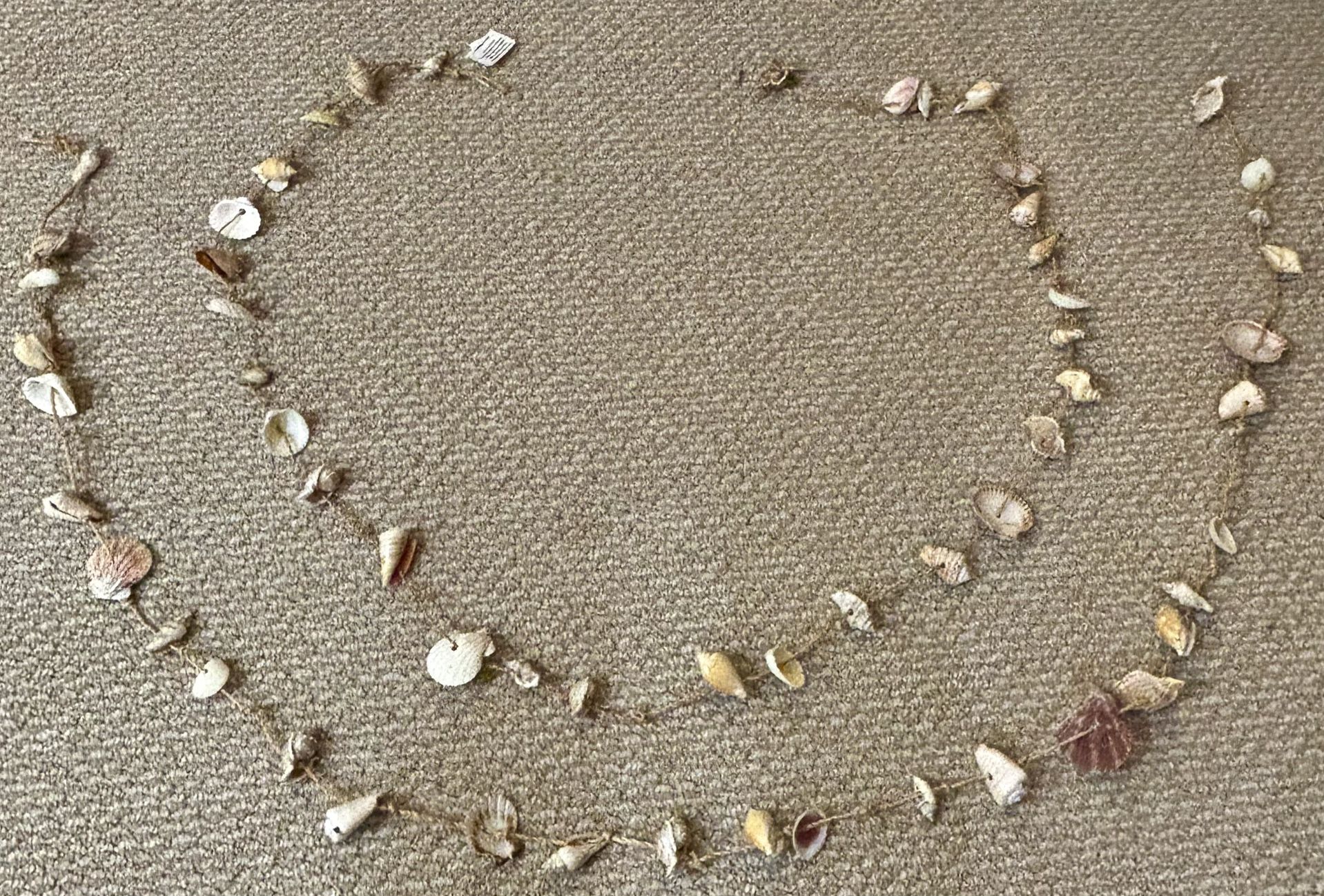 Two 78”L Strands of Seashell Garland