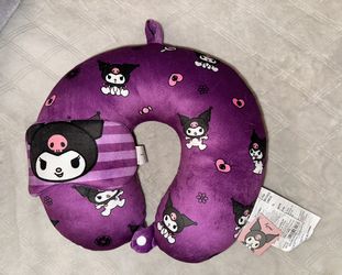 Sanrio Kuromi Travel Neck Pillow & Sleep Mask 
