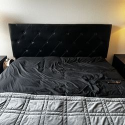 Black Queen bed frame (Low profile) 