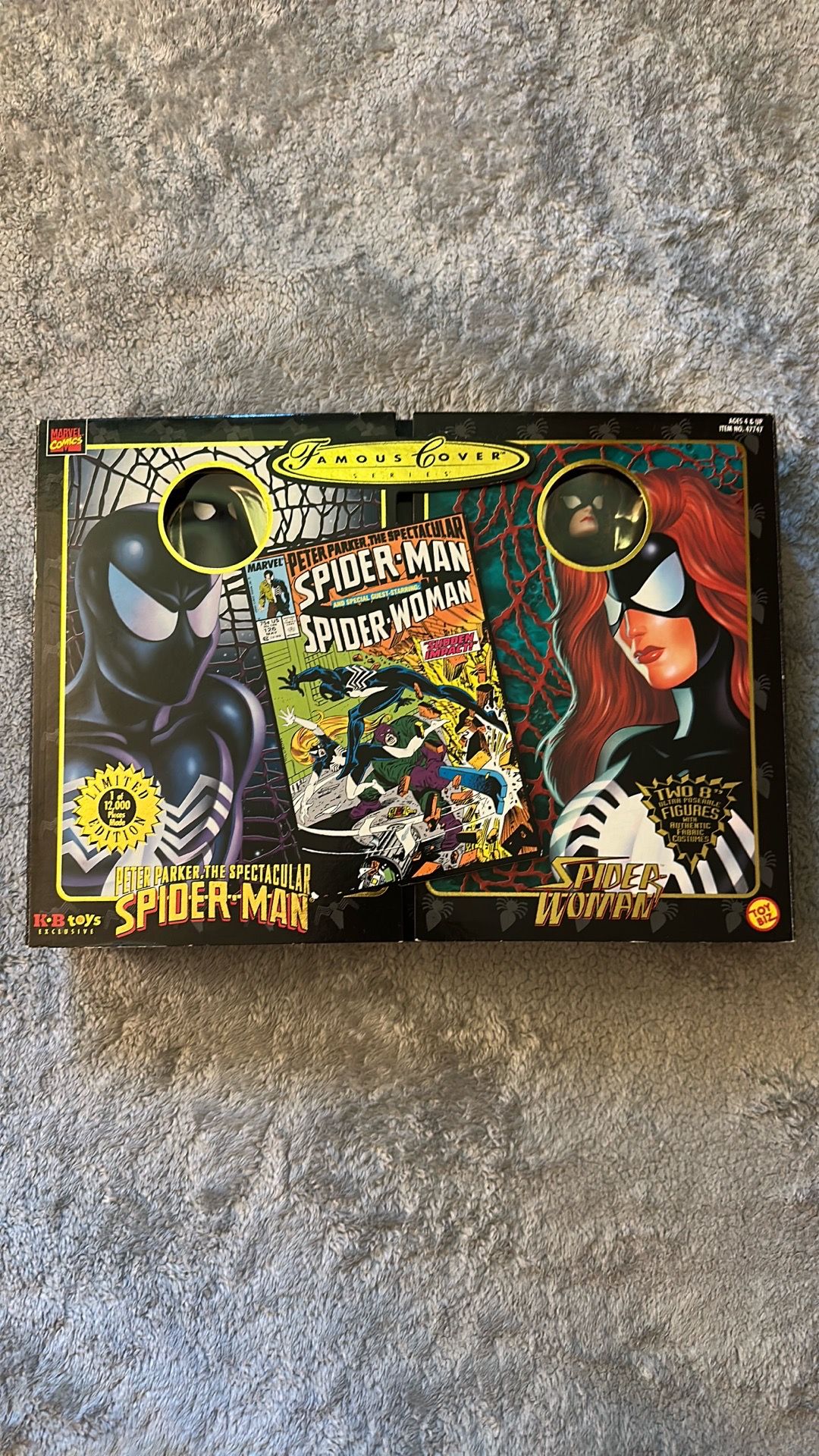 ToyBiz Marvel Famous Covers Spider-Man & Spider-Woman Vintage Collector Set