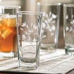 Princess House Elegant Etched Glasses