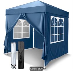 6.5'x6.5' Instant Canopy with Side Panels - Outdoor Pop-Up Gazebo for Parties, Events & Commercial Use