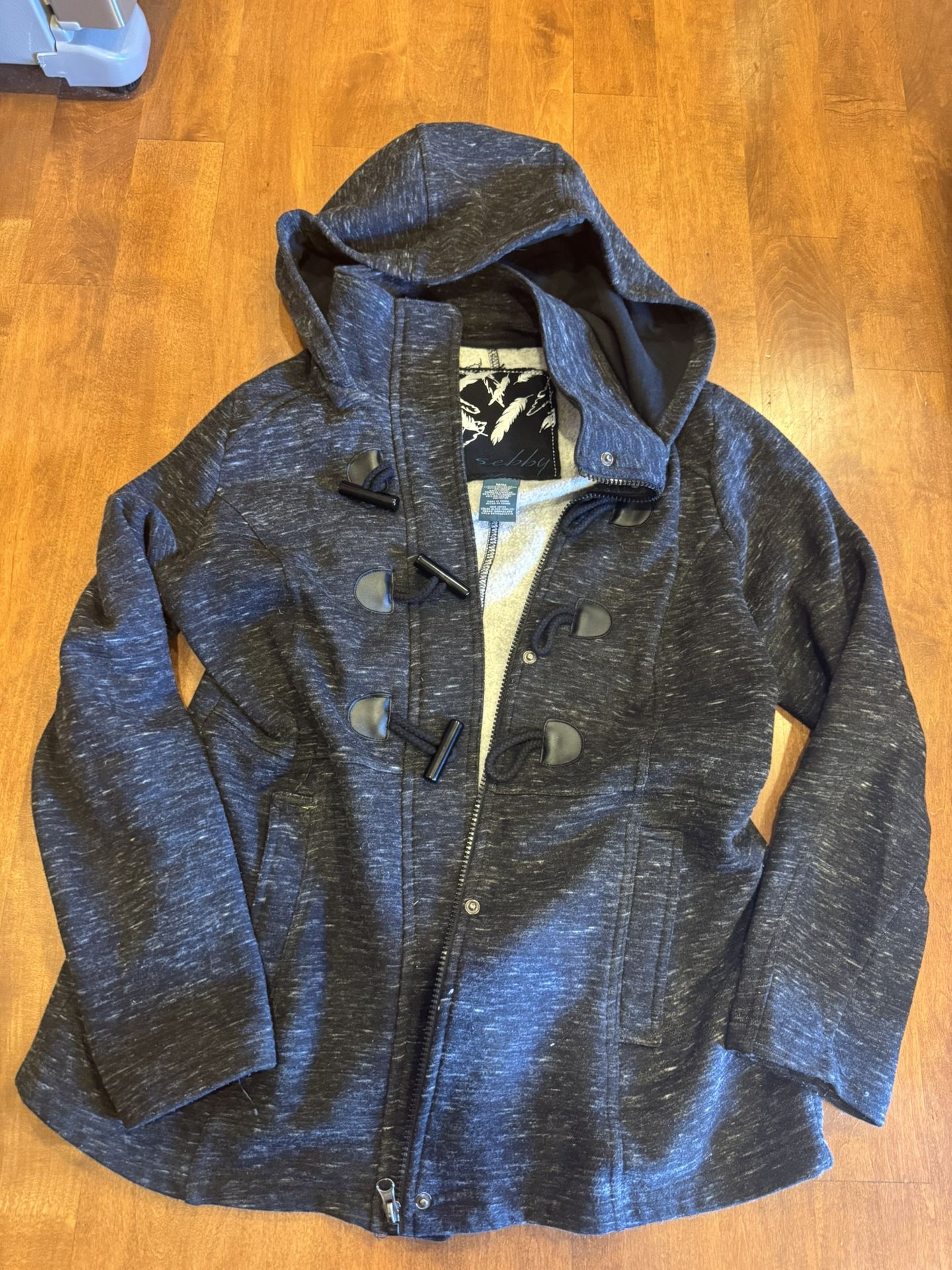 Woman’s Sebby Jersey Pea Coat Shipping Available