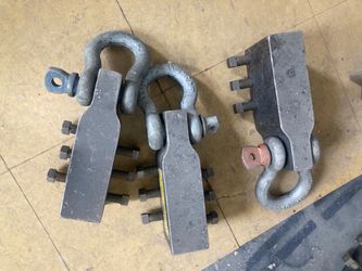 Heavy-Duty Steel Clevis / Shackle Assemblies – Set of 3