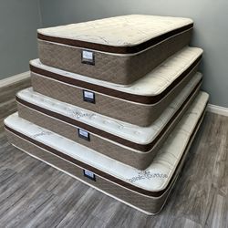 Queen Size Organic Cloud Comfort Europillow Top Mattress 