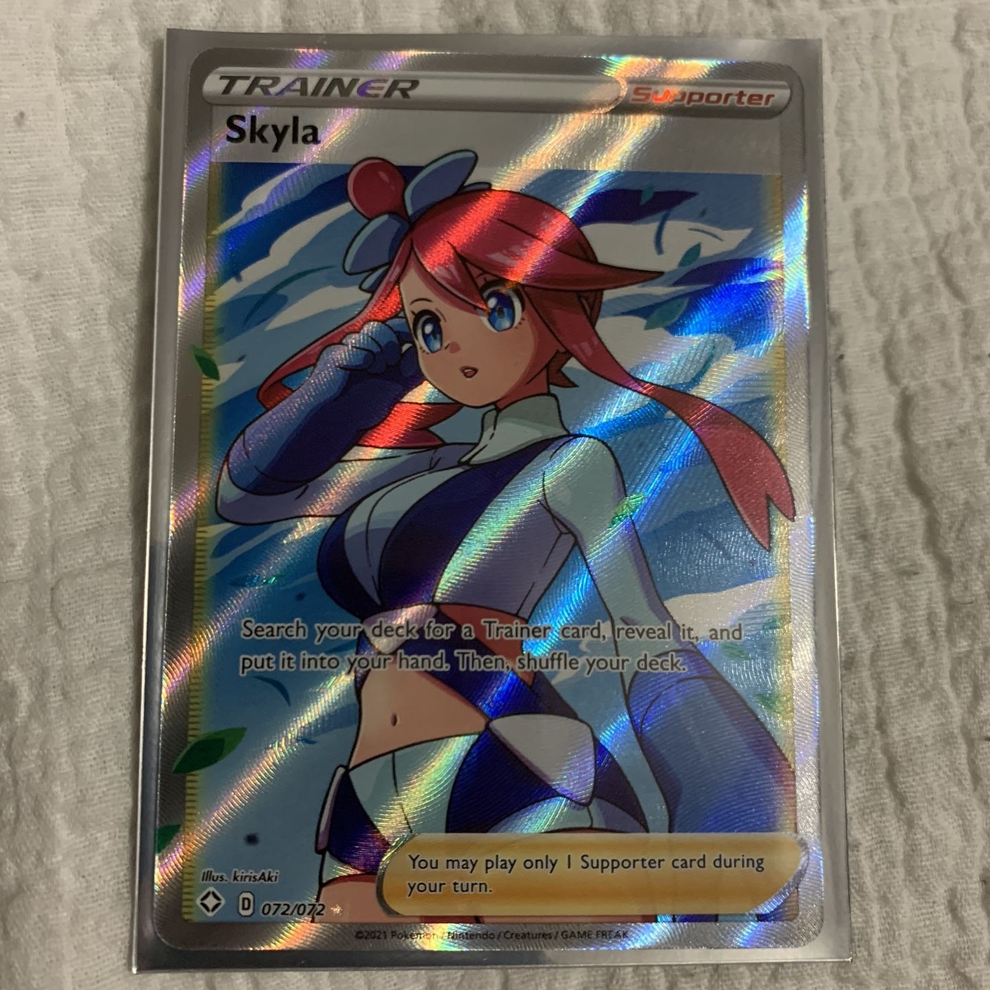 Pokmon Skyla Trainer Card & Alcremie Rainbow Vmax for Sale in Tacoma, WA -  OfferUp