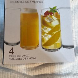 Can Glasses Set Of 4 New