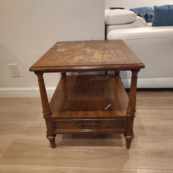 Wood coffee table