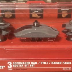 Doormaker 3 Piece Router Bit Set