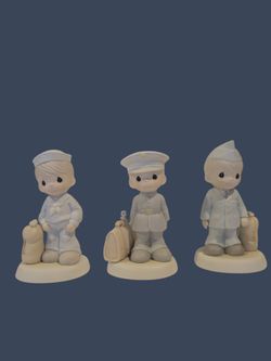 Precious Moments "Bless Those Who Serve Their Country" set of 4