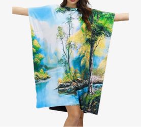 Bob Ross Forest Landscape Graphic Tunic Top