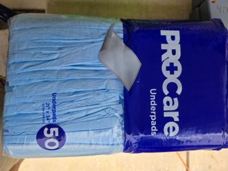 PROCare underpads 21"x34"  50 count