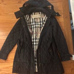 womens burberry coat size S