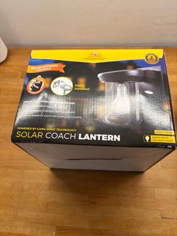 Gama Sonic Solar Coach Lantern Black Finish