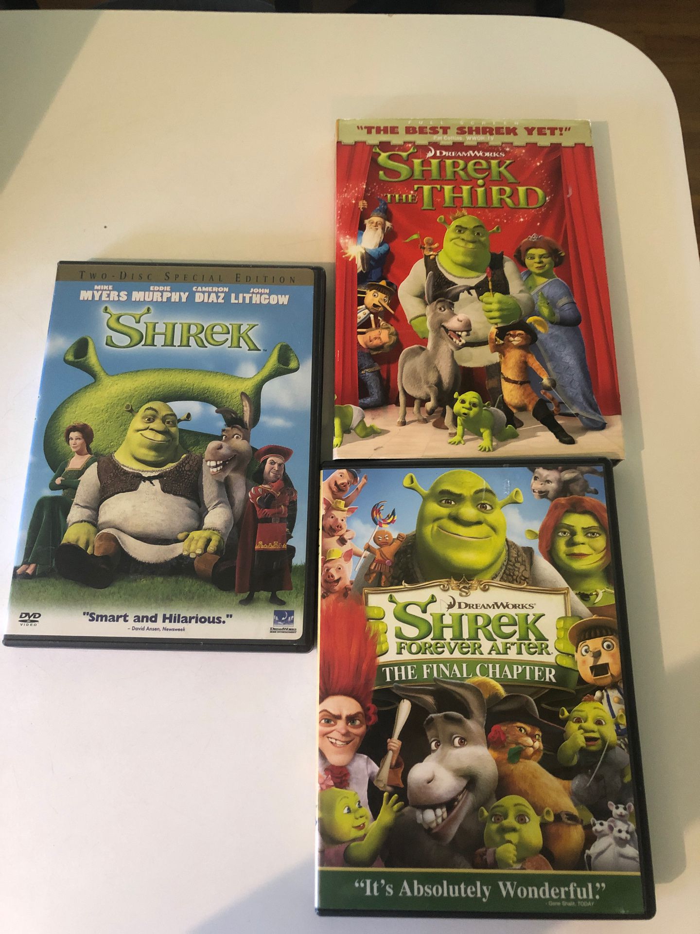 Shrek Movies All 3