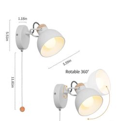 Wall Scone With Pull Chain
