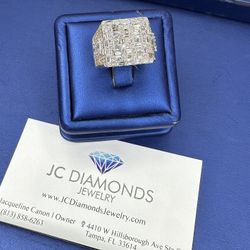 Ring Square Diamonds Real / Gold 