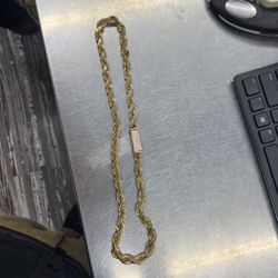 Diamond Lock Rope Chain 165.2 Grams 