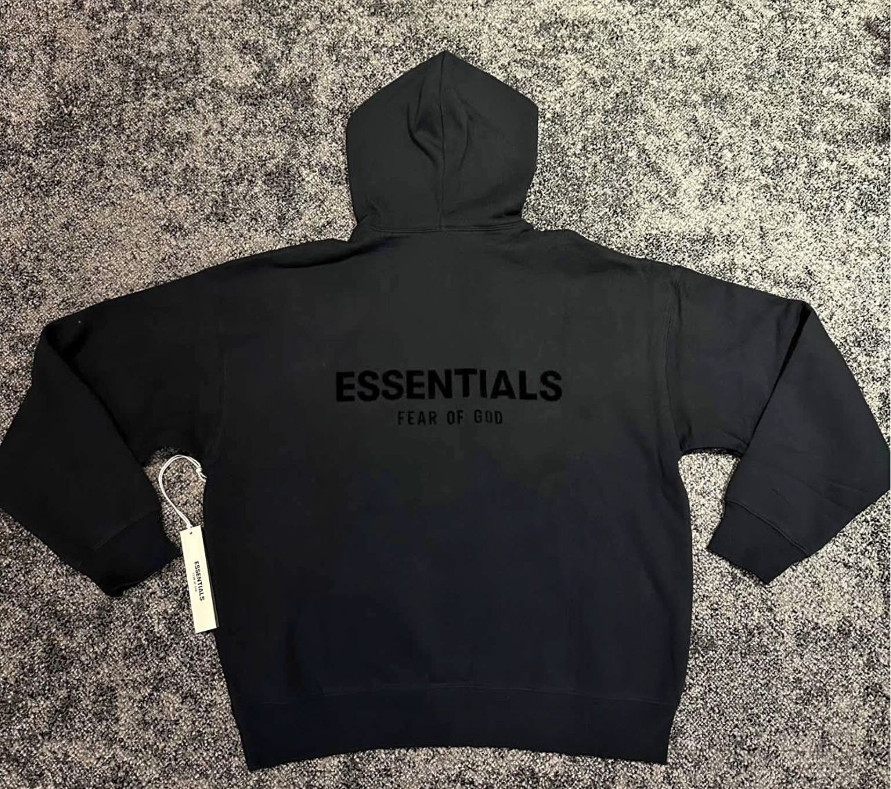 Black Fear Of God Essential Hoodie Size Medium New