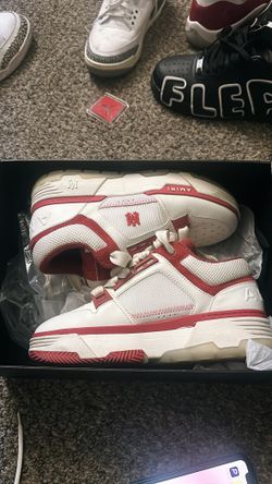 AMIRI White & Red MA-1 Sneakers