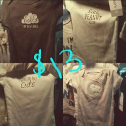 Newborn boy onsies by Carter's