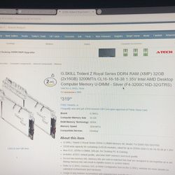 G Skill trident z Royal ddr4 32GB